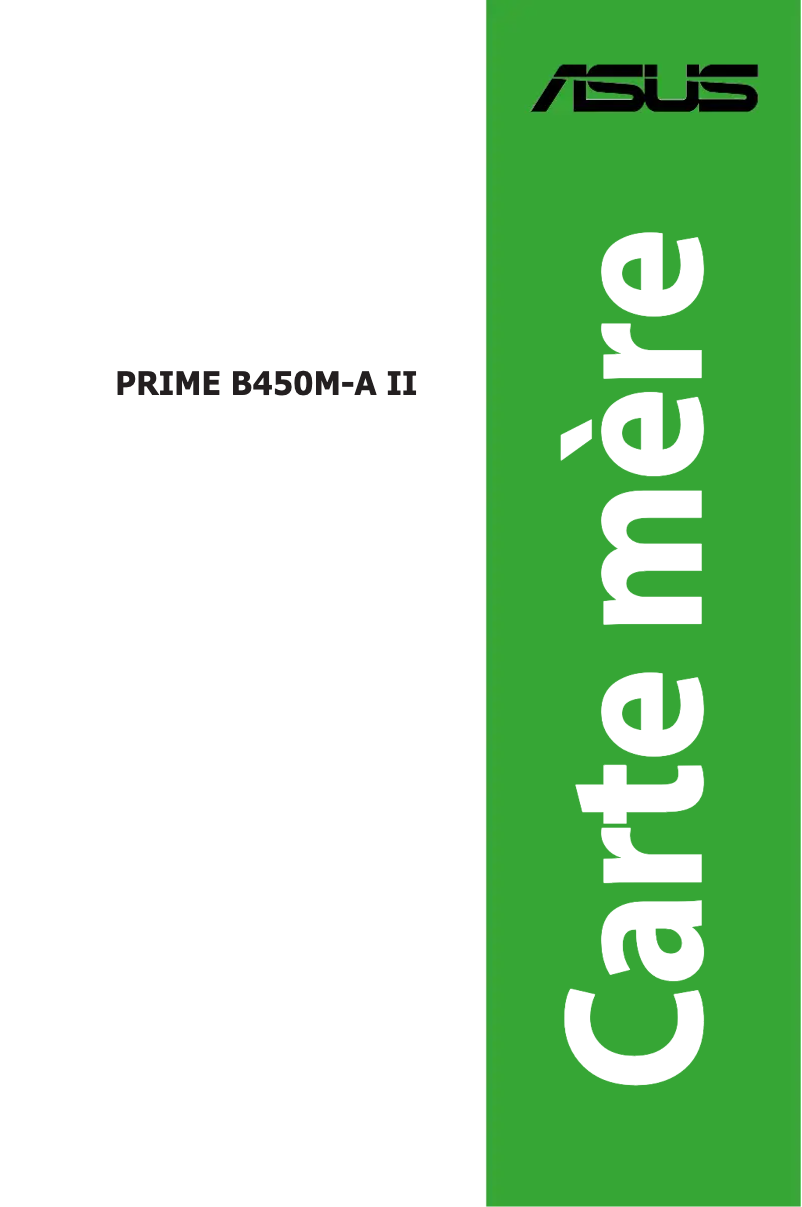Page n°1 - Manuel utilisateur Asus PRIME B450M-A II/CSM