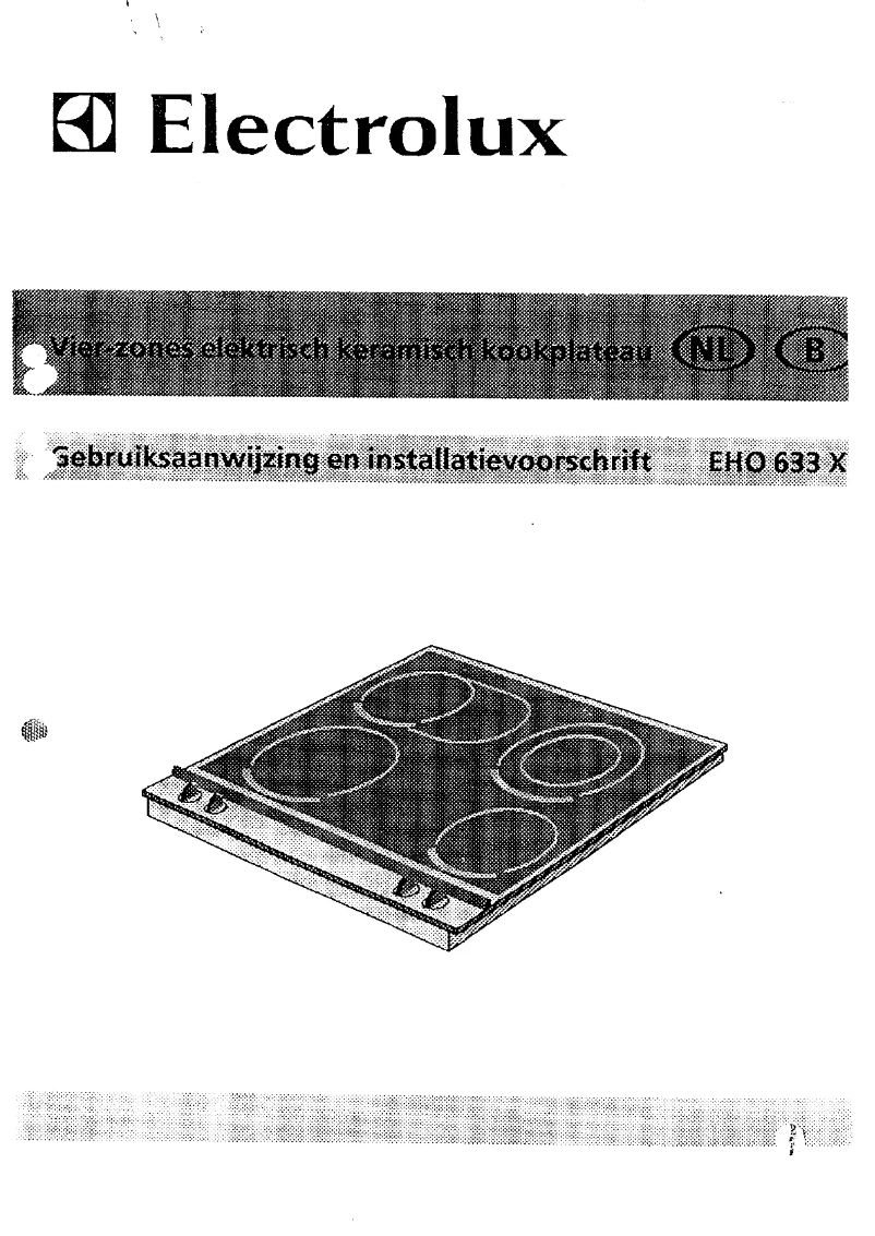 Page 1 de la notice Manuel utilisateur Electrolux EHO633
