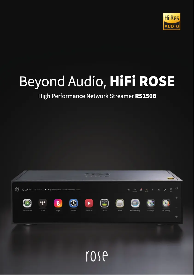 Page n°1 - Manuel utilisateur HiFi ROSE RS150