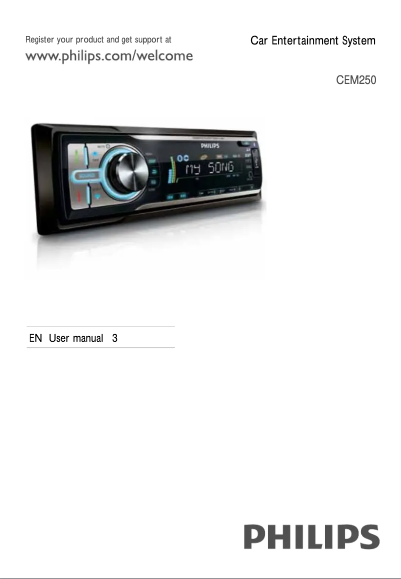 Page 1 de la notice Manuel utilisateur Philips CEM250X