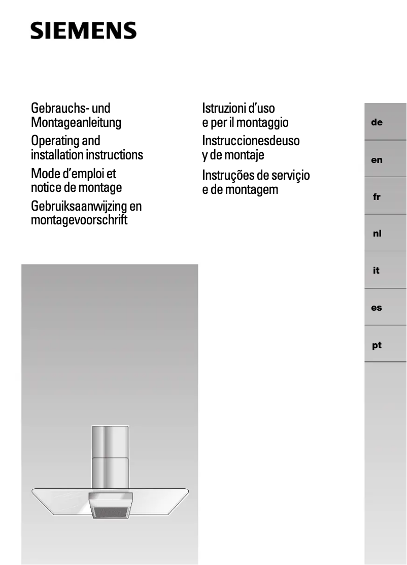 Page 1 de la notice Manuel utilisateur Siemens LF957GA40