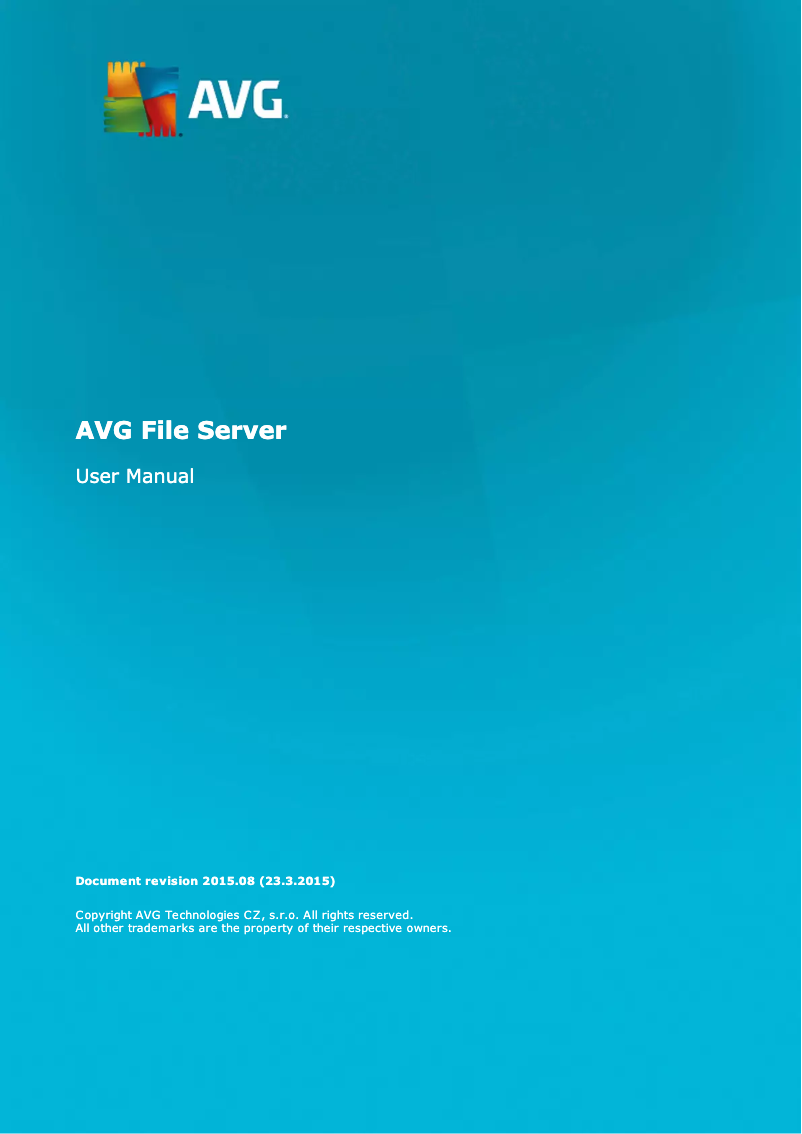Image de la première page du manuel de l'appareil File Server 2016