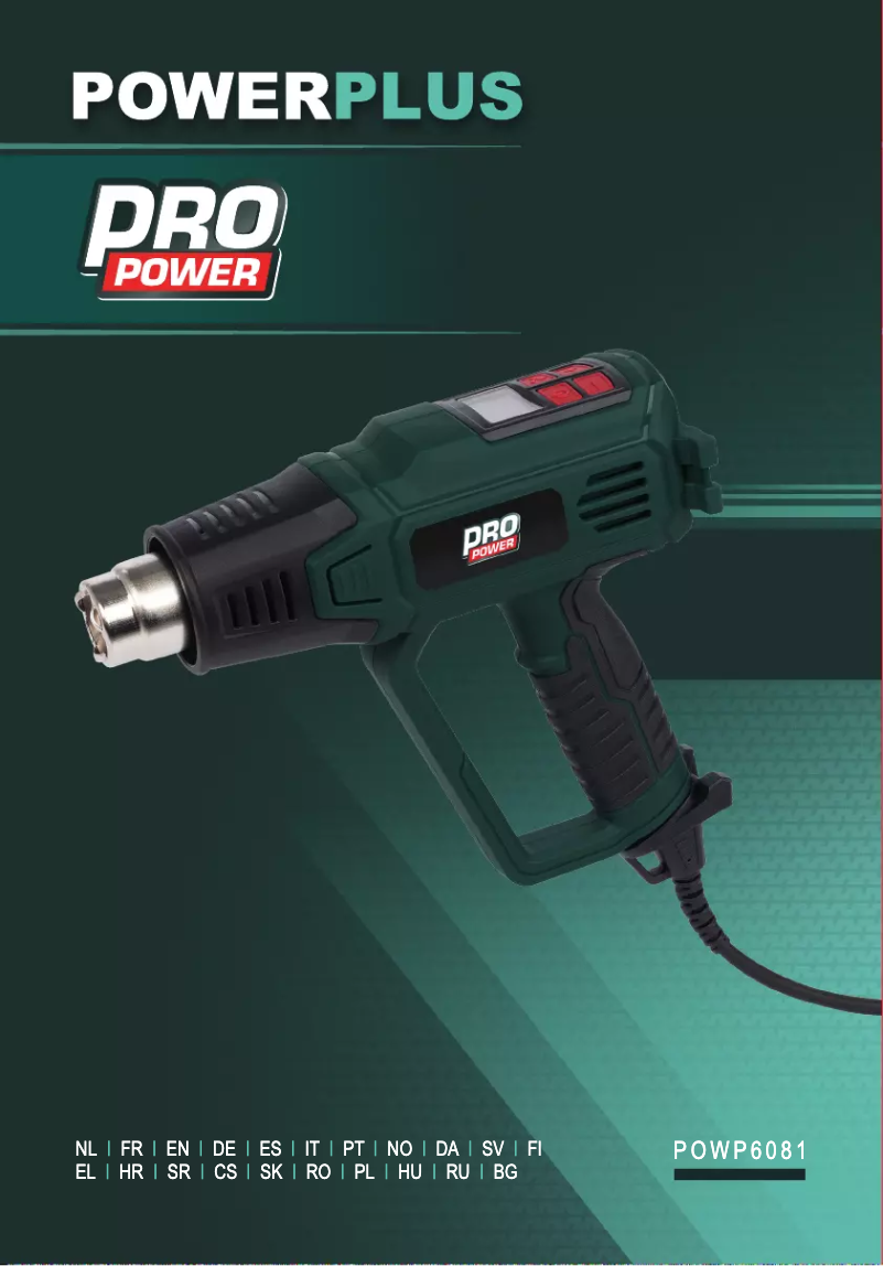 Image de la première page du manuel de l'appareil POWP6081