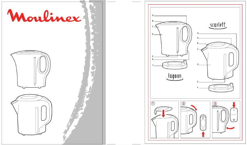 Page 1 de la notice Manuel utilisateur Moulinex Lagoon A AY8