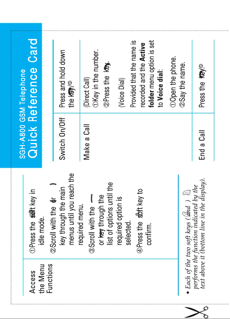Page n°1 - Manuel utilisateur Samsung SGH-A800