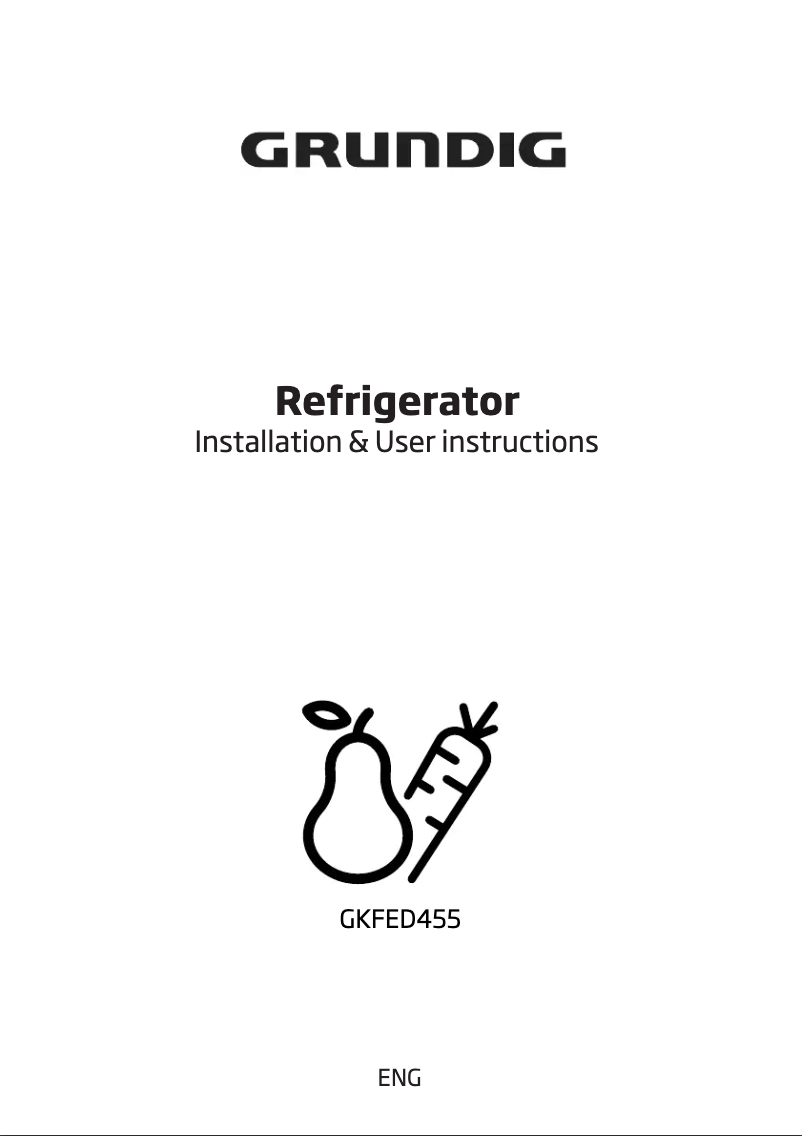 Page 1 de la notice Manuel utilisateur Grundig GKFED455