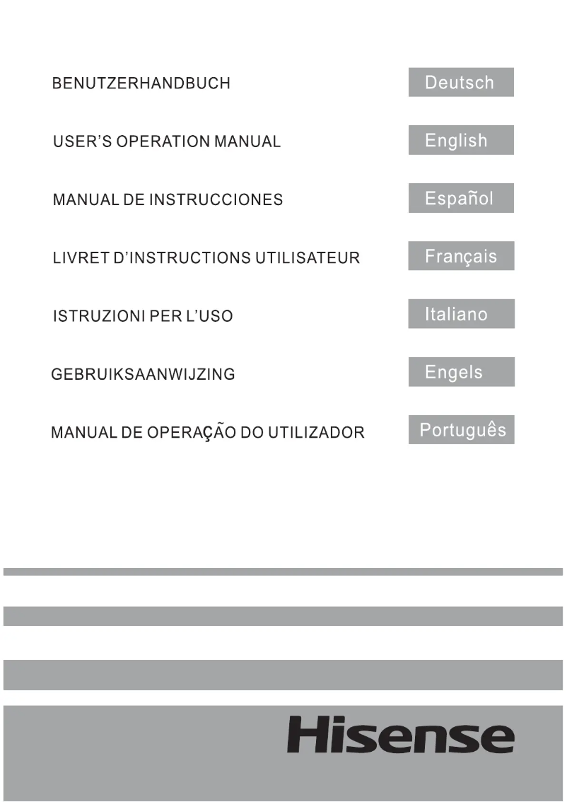 Page 1 de la notice Manuel utilisateur Hisense RQ521N4AD1