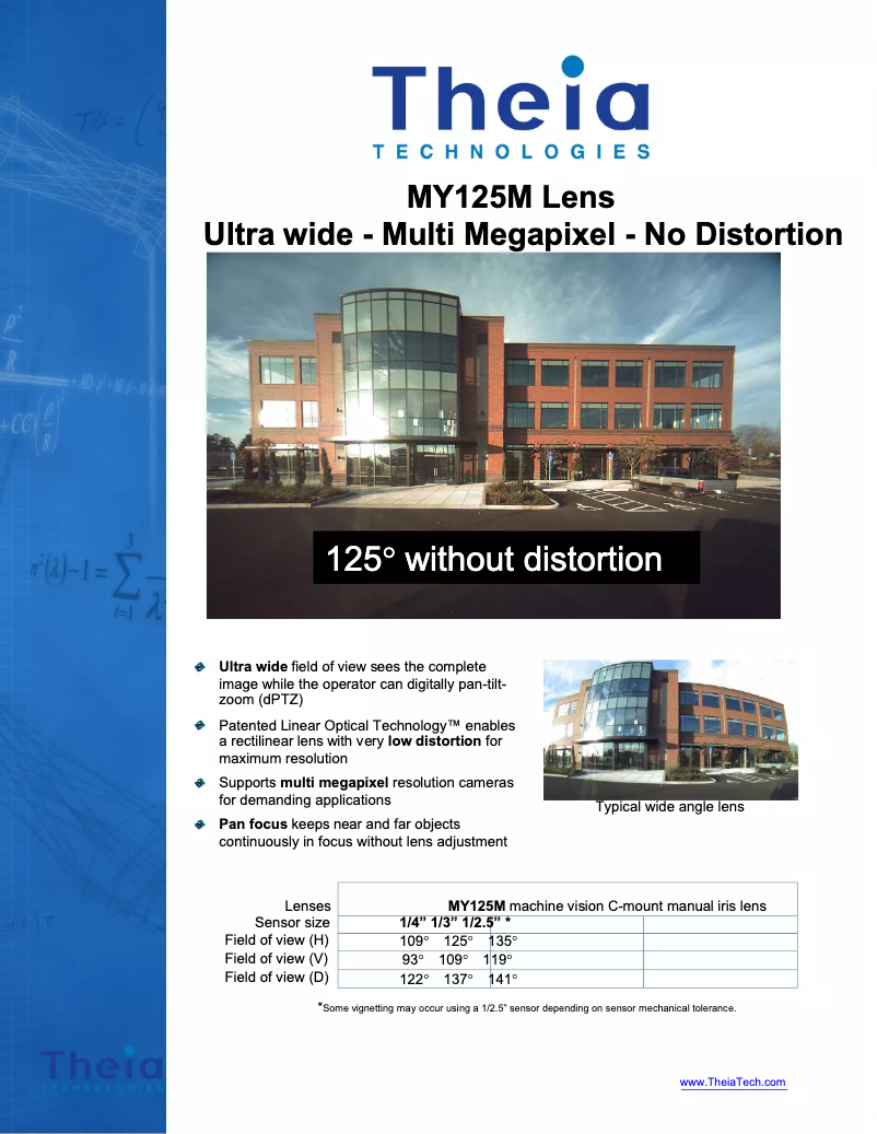 Page 1 de la notice Manuel utilisateur Theia MY125M