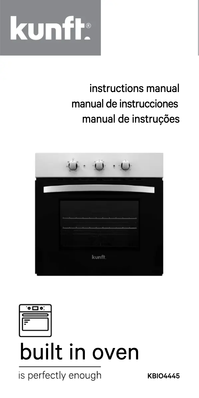 Image de la première page du manuel de l'appareil KBIO4445