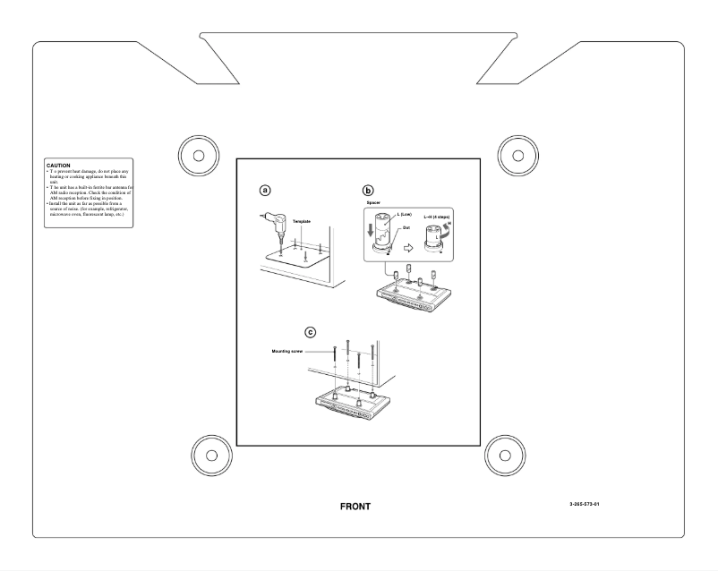 Page 1 de la notice Instructions de sécurité Sony ICF-CD553RM