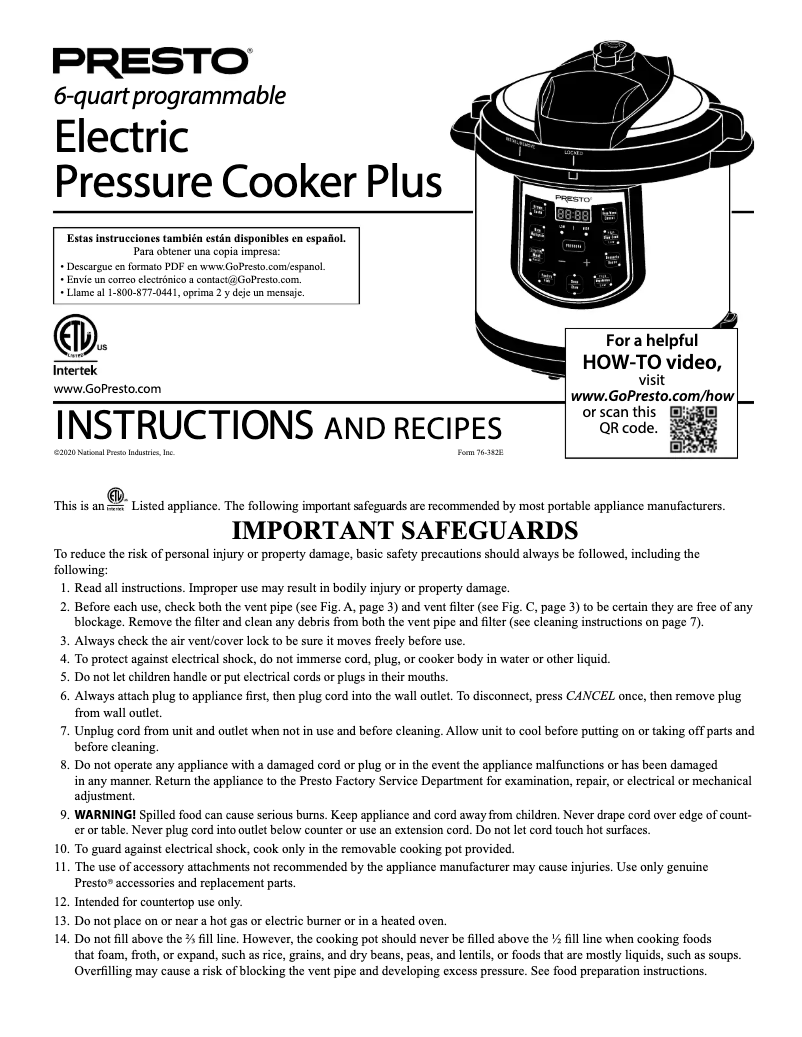 Image de la première page du manuel de l'appareil 02141