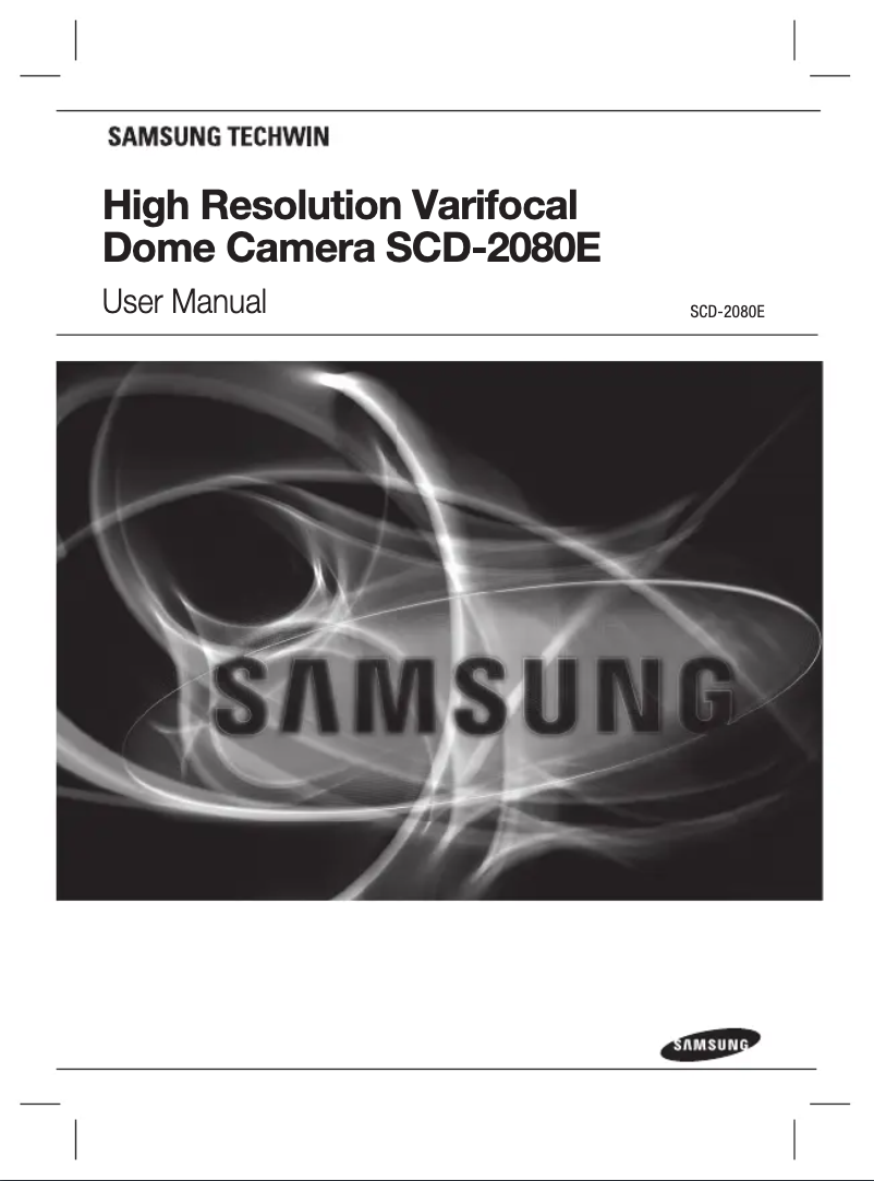 Image de la première page du manuel de l'appareil SCD-2080EB