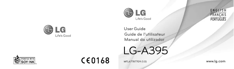 Página 1 del manual Manual de usuario LG A395