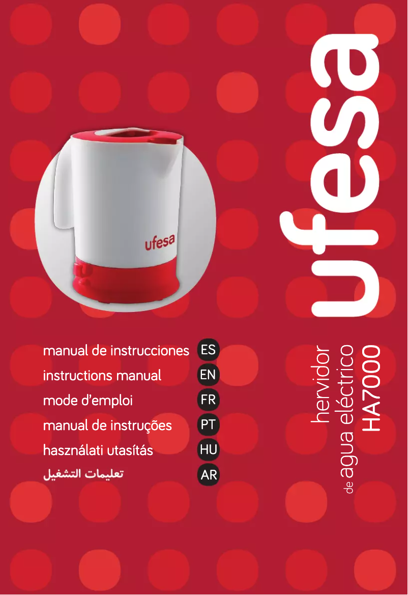 Page n°1 - Manuel utilisateur Ufesa HA7000