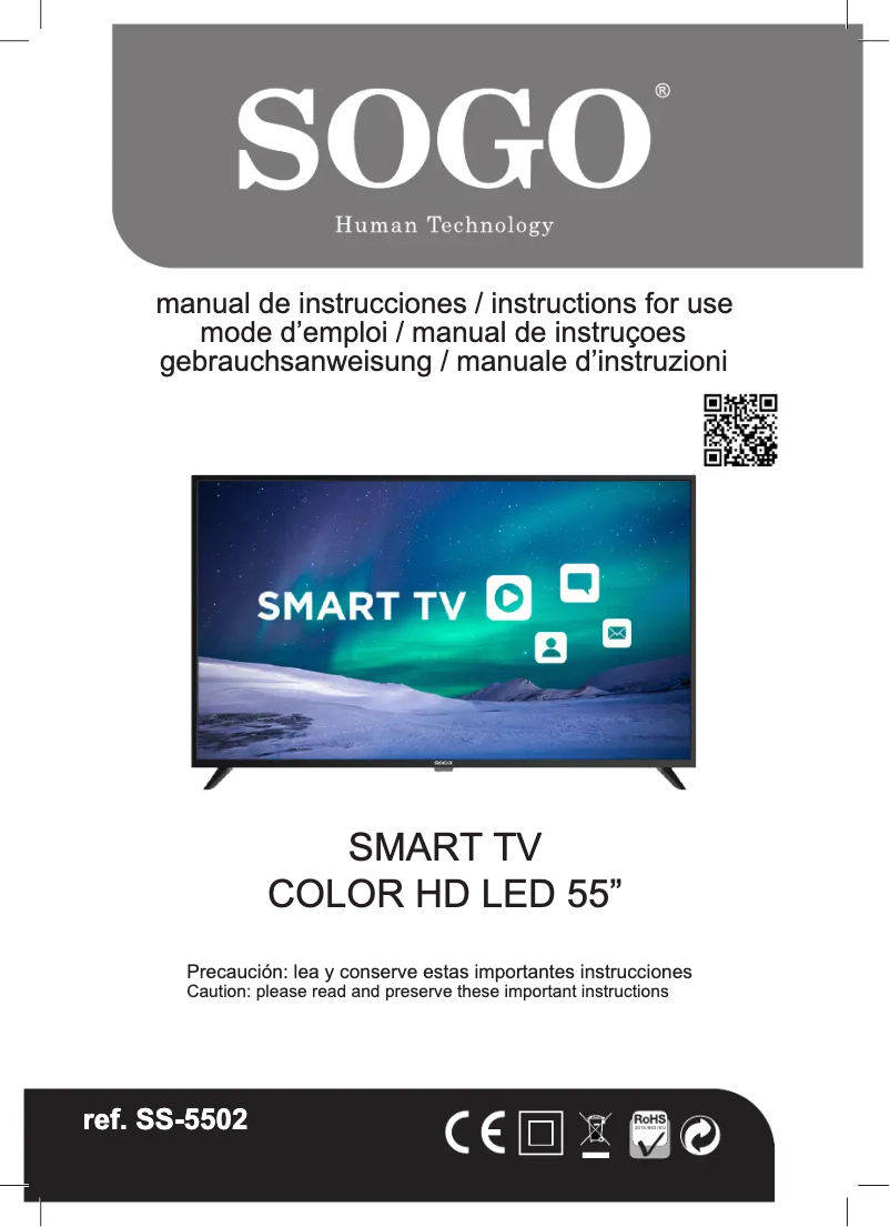 Page 1 de la notice Manuel utilisateur Sogo SS-5502