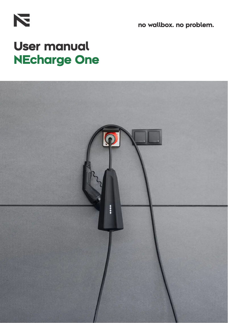 Page 1 de la notice Manuel utilisateur NEcharge One