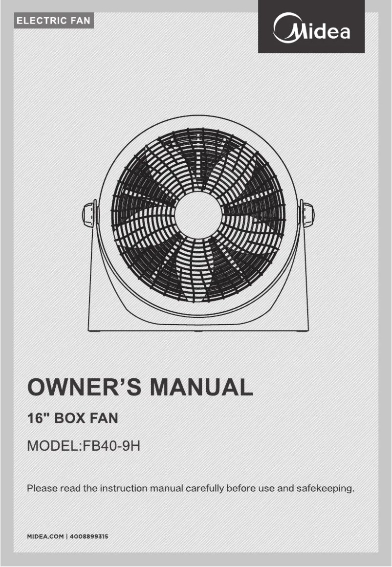 Página 1 del manual Manual de usuario Midea FB40-9H