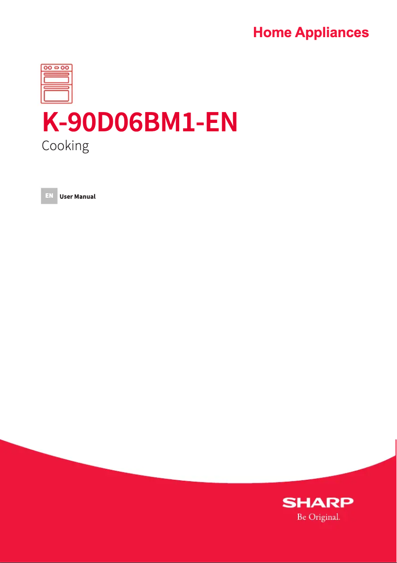 Page 1 de la notice Manuel utilisateur Sharp K-90D06BM1-EN