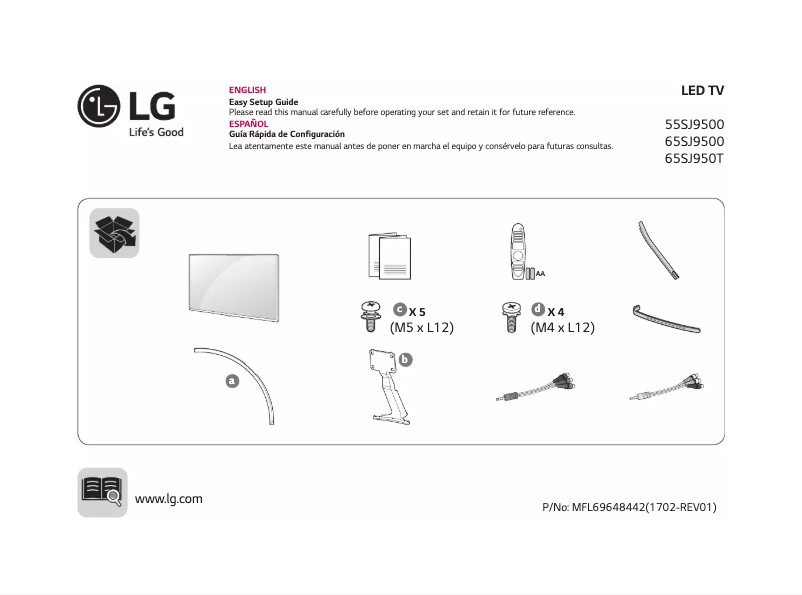 Page n°1 - Manuel utilisateur LG 65SJ950T