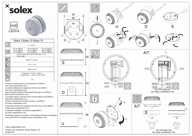 Imagen de la primera página del manual del dispositivo Solex 10