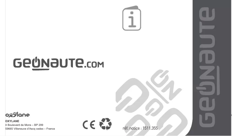 Image de la première page du manuel de l'appareil ONstep 100