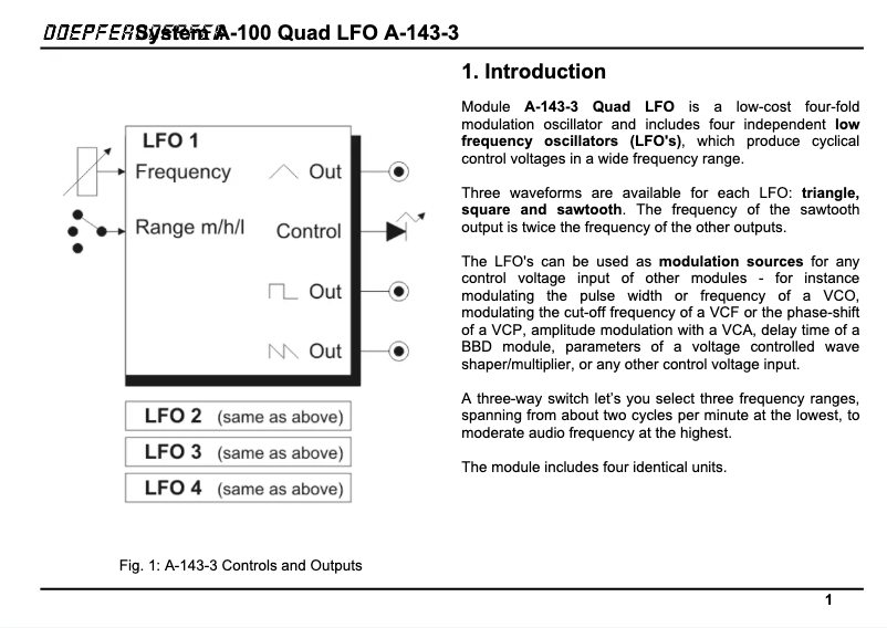 Image de la première page du manuel de l'appareil A-143-3
