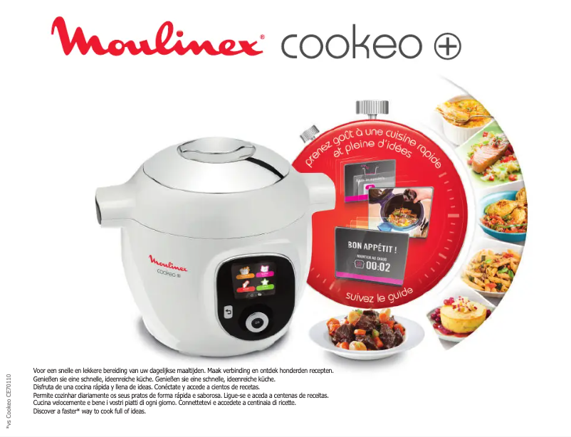 Page 1 de la notice Manuel utilisateur Moulinex Cookeo YY4886FB