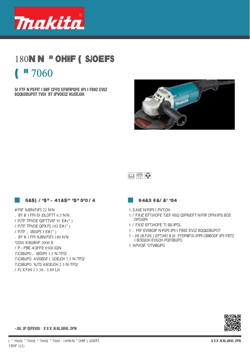 Image de la première page du manuel de l'appareil GA7060