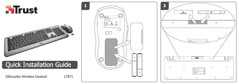 Page 1 de la notice Manuel utilisateur Trust Silhouette