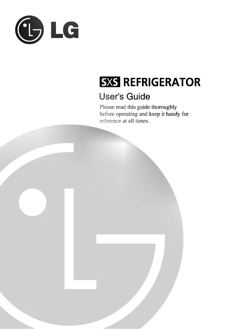 Page 1 de la notice Manuel utilisateur LG GR-P247PGG