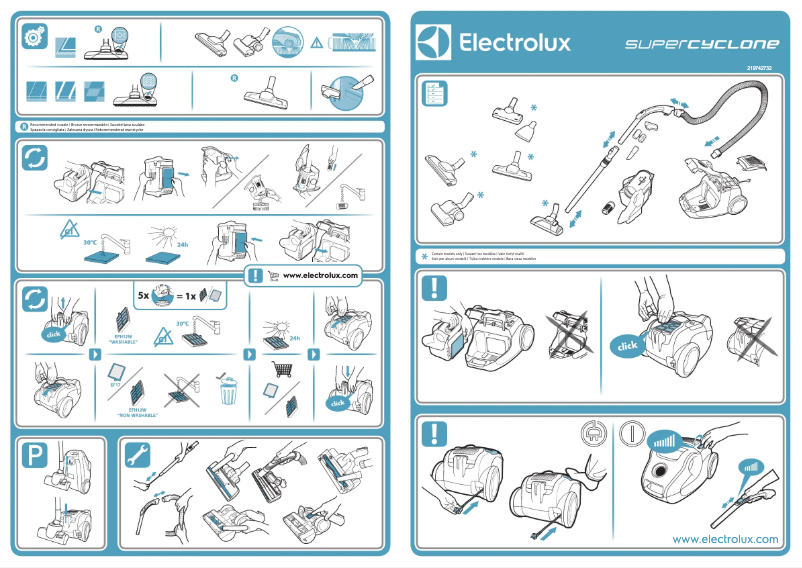 Page n°1 - Manuel utilisateur Electrolux SuperCyclone