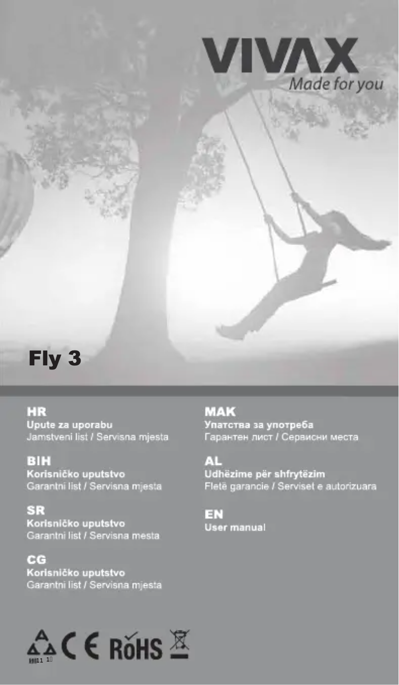 Page 1 de la notice Manuel utilisateur Vivax Fly 3