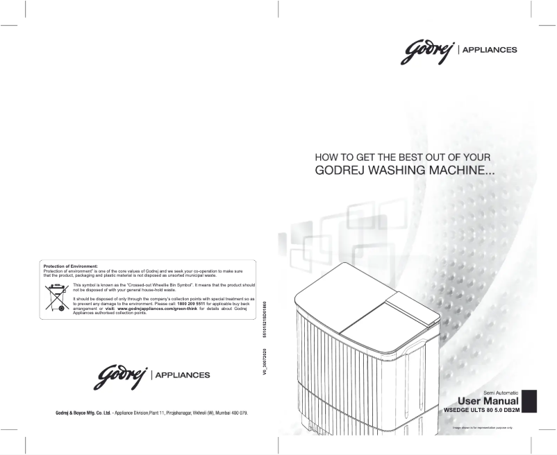 Page 1 de la notice Manuel utilisateur Godrej WSEDGE ULTS 80 5.0 DB2M