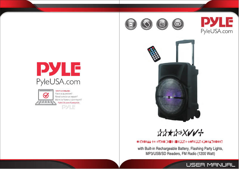 Page 1 de la notice Manuel utilisateur Pyle PPHP1544B