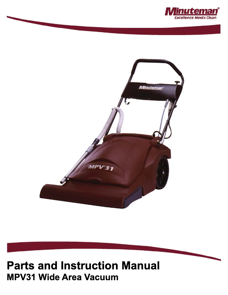 Página 1 del manual Manual de usuario Minuteman MPV31