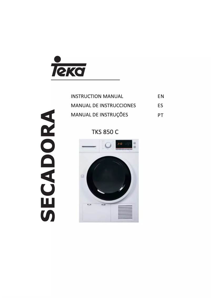 Page 1 de la notice Manuel utilisateur Teka TKS 850 C