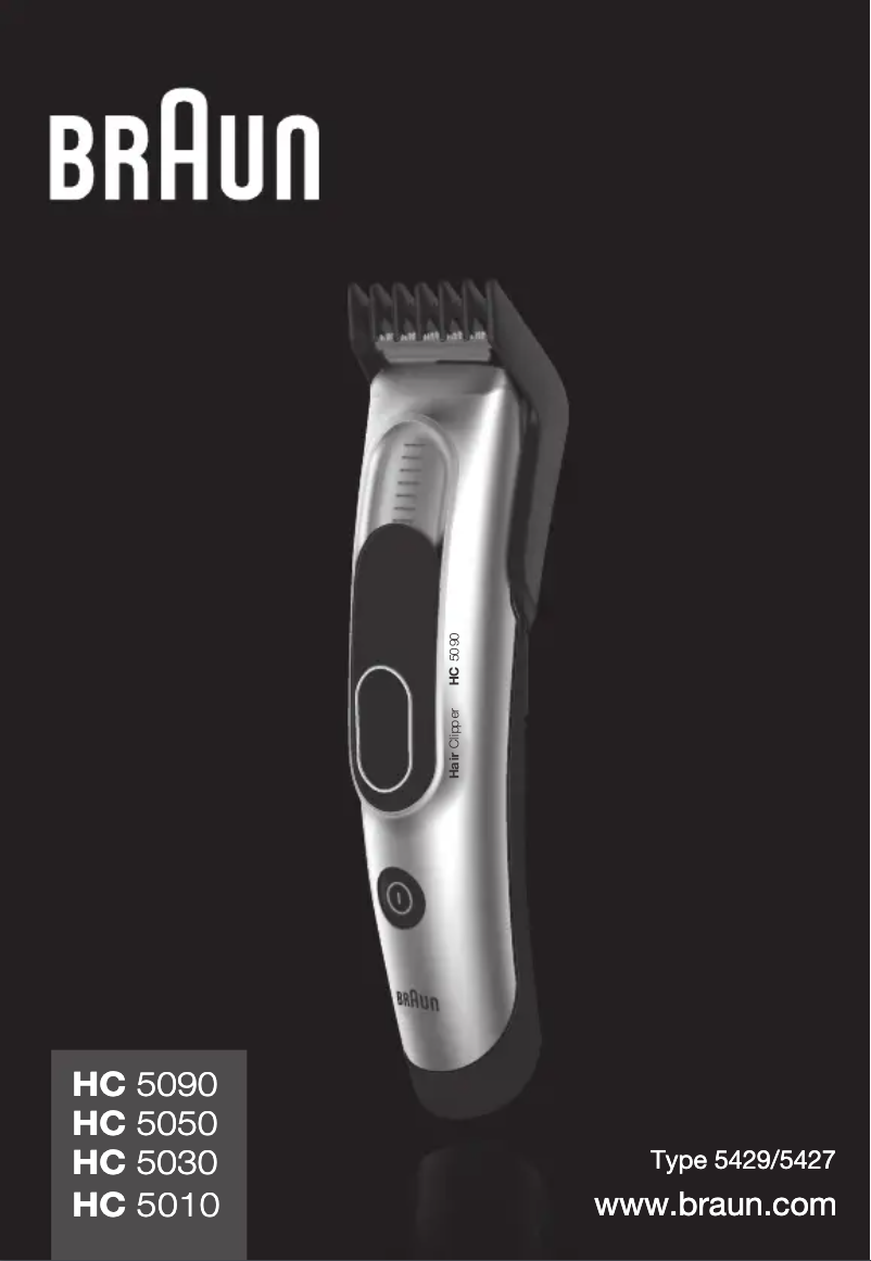 Page n°1 - Manuel utilisateur Braun HC5030