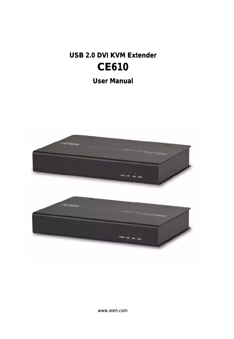 Image de la première page du manuel de l'appareil CE610