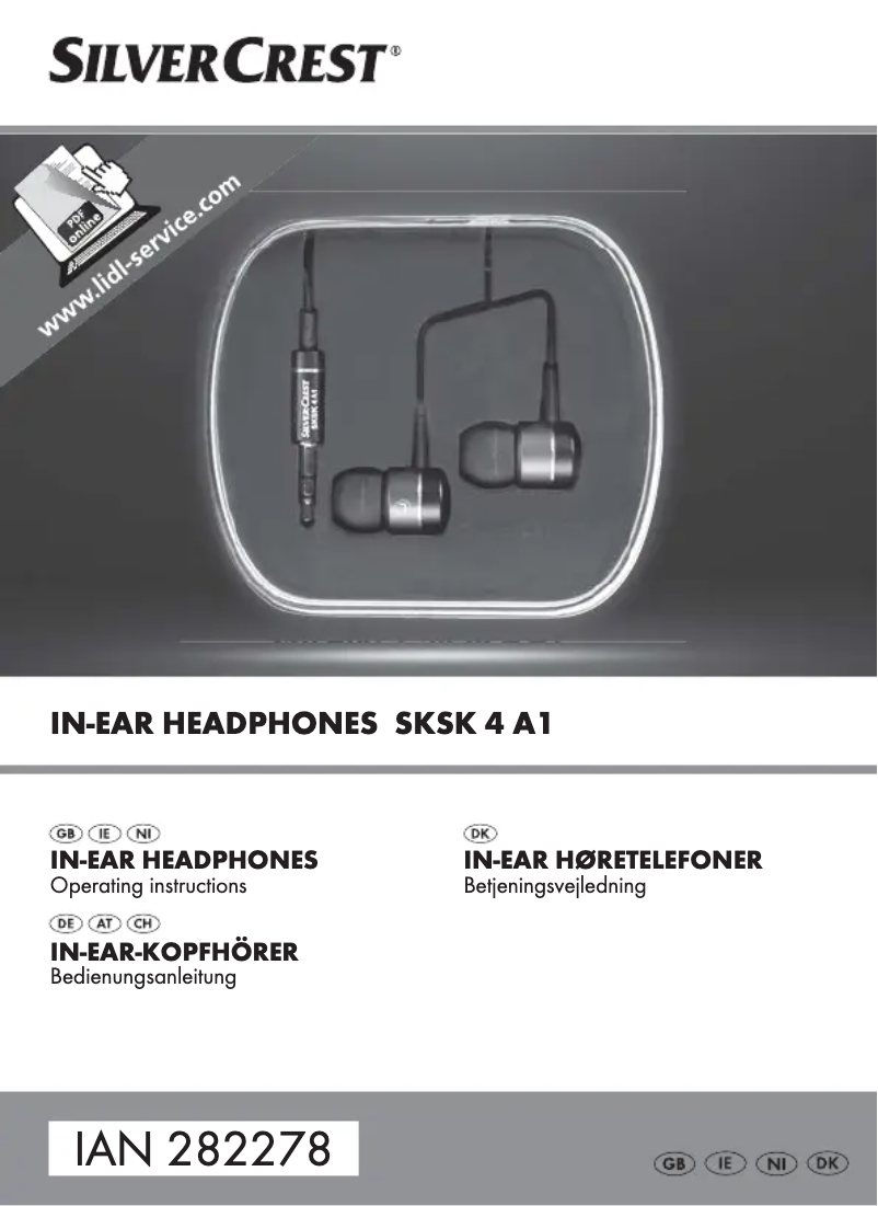 Page 1 de la notice Manuel utilisateur SilverCrest SKSK 4 A1