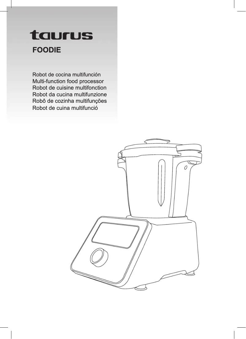 Page 1 de la notice Manuel utilisateur Taurus Foodie