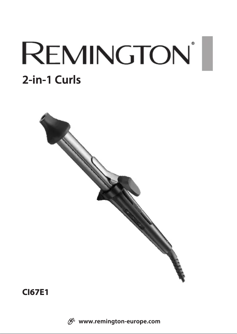 Page 1 de la notice Manuel utilisateur Remington 2-in-1 Curls CI67E1