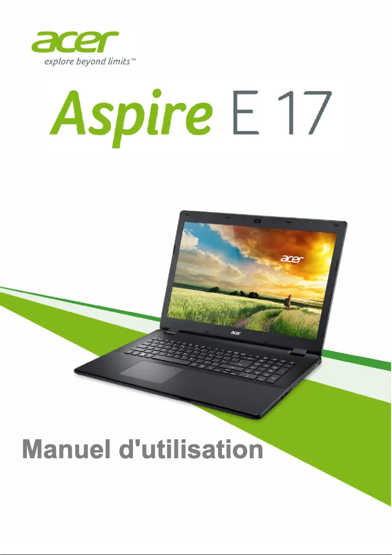 Page n°1 - Manuel utilisateur Acer Aspire E17-E5-771G