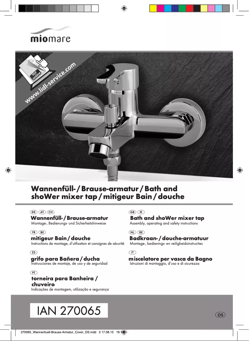 Image de la première page du manuel de l'appareil IAN 270065