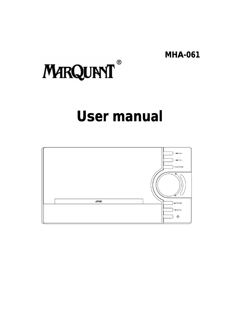 Página 1 del manual Manual de usuario Marquant MHA-061