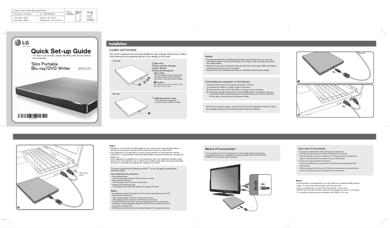Image de la première page du manuel de l'appareil BP50NB40