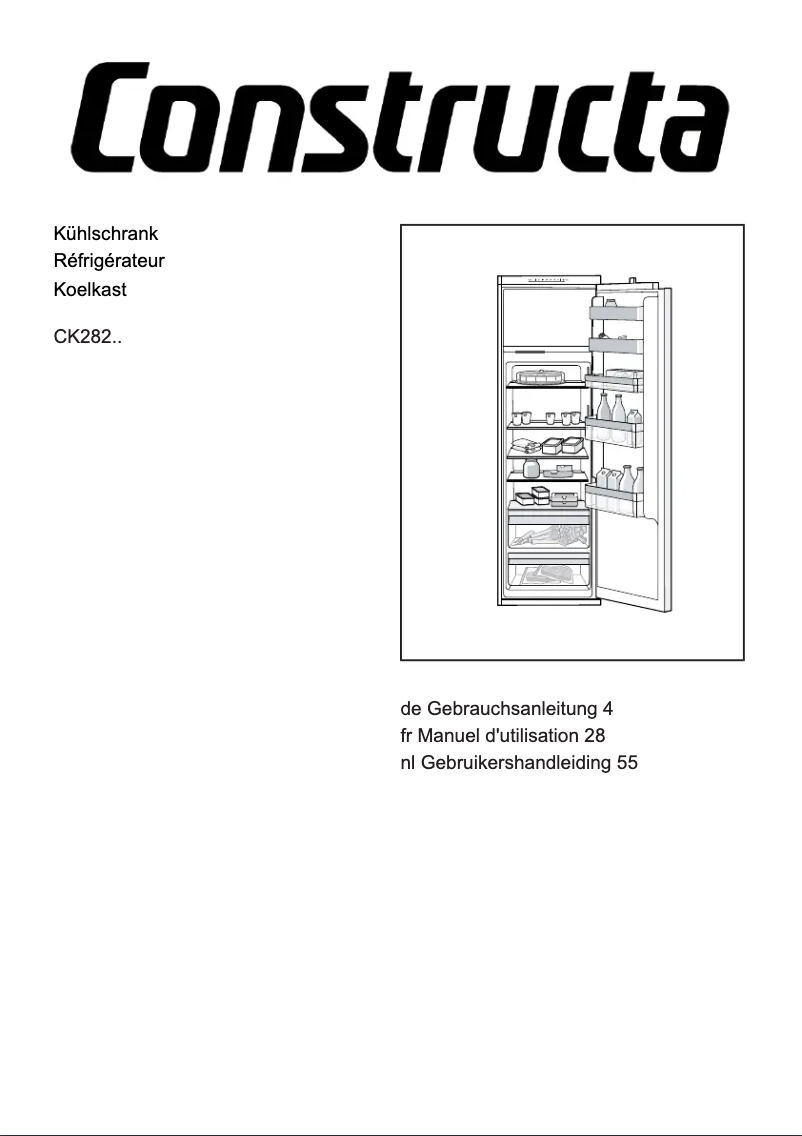 Página 1 del manual Manual de usuario Constructa CK282NSE0
