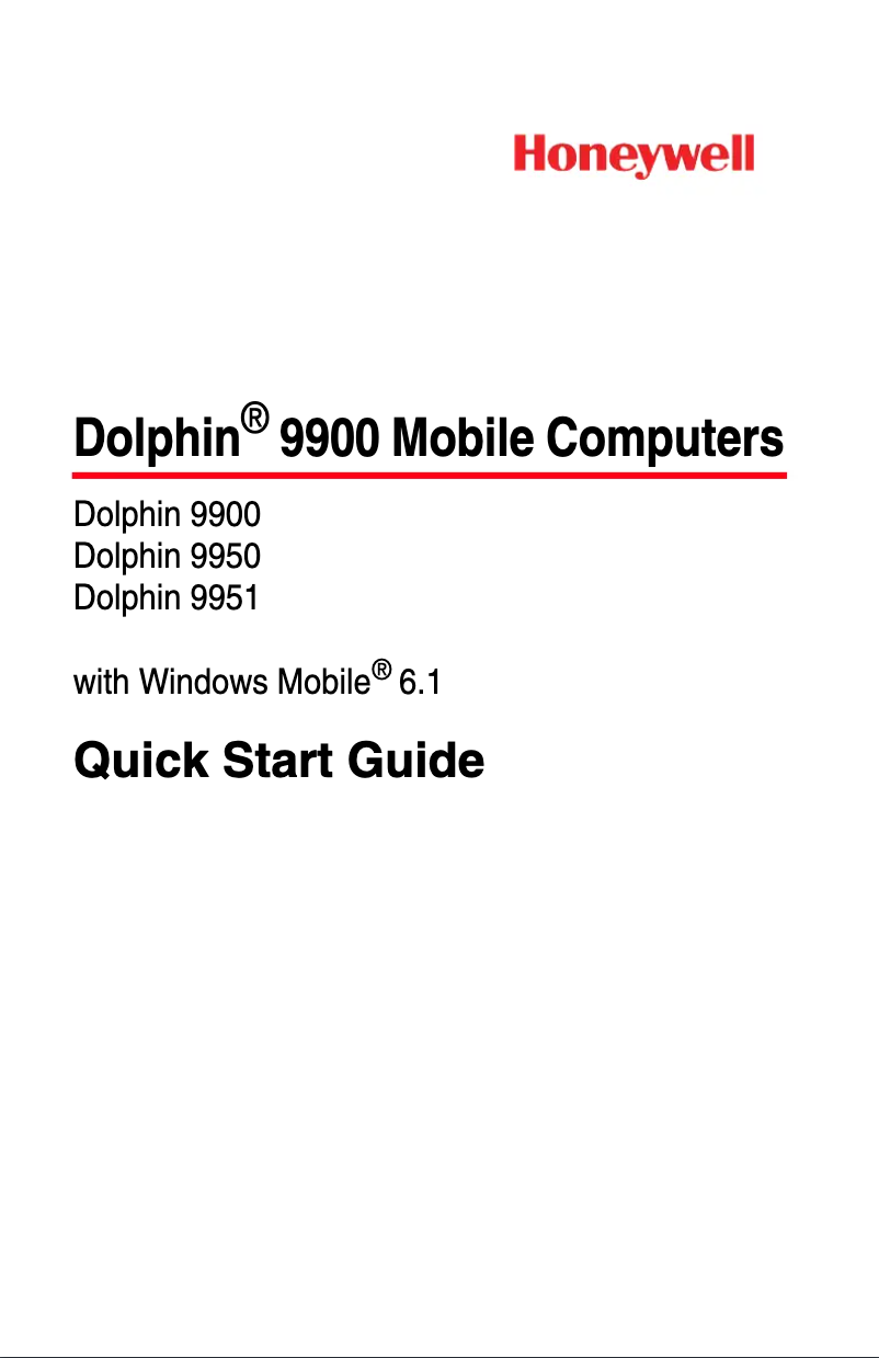 Página 1 del manual Manual de usuario Honeywell Dolphin 9951
