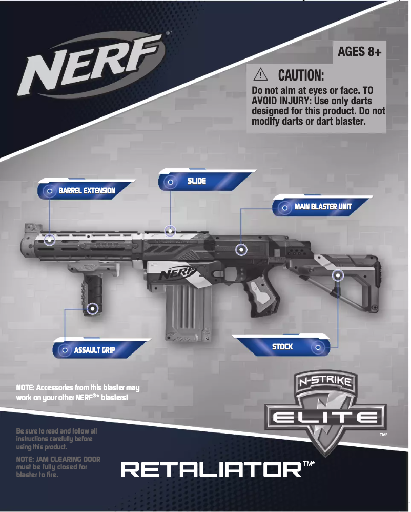 Page n°1 - Manuel utilisateur Nerf Retaliator