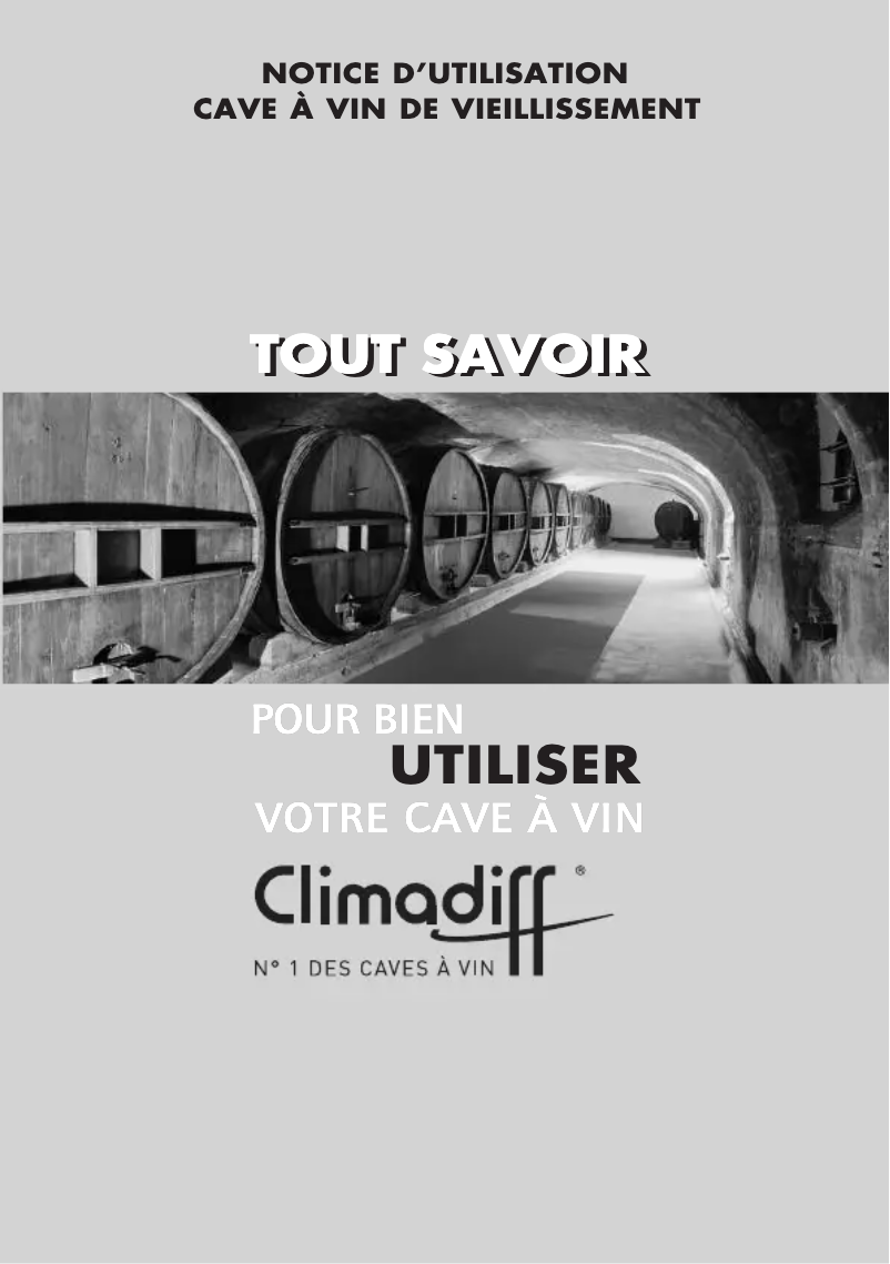 Page 1 de la notice Manuel utilisateur Climadiff CVP150