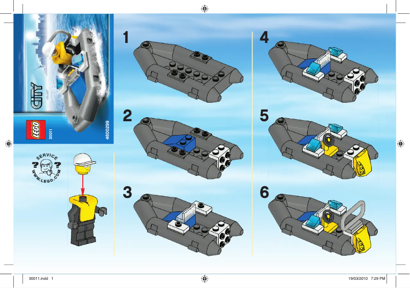 Page 1 of the manual User Manual Lego Police Dinghy